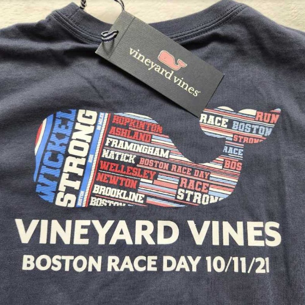 New boys  Vineyard Vines 2021 Boston Marathon wicked strong long sleeve tee - Picture 4 of 6